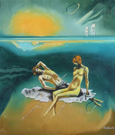 FRIGERI LANFRANCO (Quingentole 1920) "Ritorno a casa" 2008 Olio su tela cm....