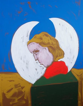 FESTA TANO (Roma 1938 - Roma 1988) "Angelo" 1984/1985 Smalto su tela cm. H:...