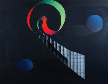 DE GASPERI FILIPPO (Milano 1928) "Natura morta selenitica" 1971 Olio su tela...