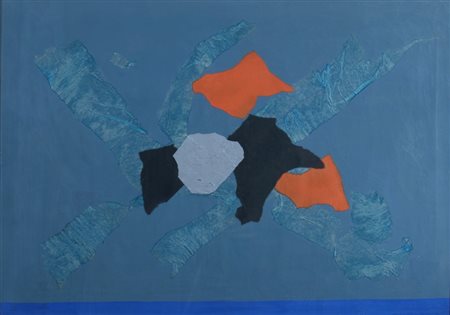 TURCATO GIULIO (Mantova 1912 - Roma 1995) "Composizione" Tecnica mista cm. H:...