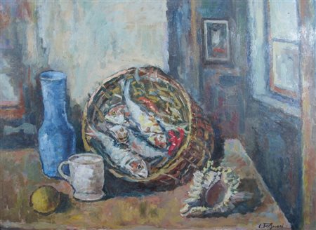 FERGNANI CORRADO (Viguzzolo d'Alessandria 1910 - Milano 1986) "Natura morta...