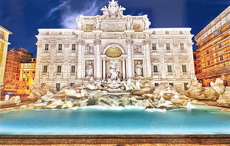EMANUELE VERGARI Fontana di Trevi fotografia digitale cm. 50x75,...