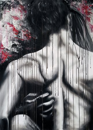 CATERINA LOIA Il secondo abbraccio, 2016 olio su tela cm. 100x70,...