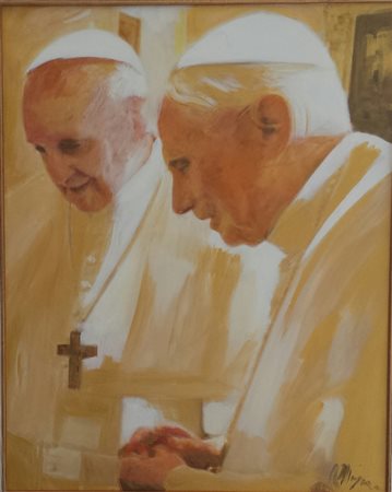 ALFONSO MANGONE Il Passaggio, 4 Marzo 2013 olio su tela cm. 50x40, firma in...