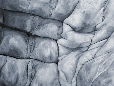 TIZIANA D’AMBROSIO Identità acrilico su tela cm. 73x93, dichiarazione...