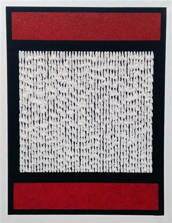 FABRIZIO TROTTA Cromo terapia tecnica mista su tela cm. 80x60, dichiarazione...