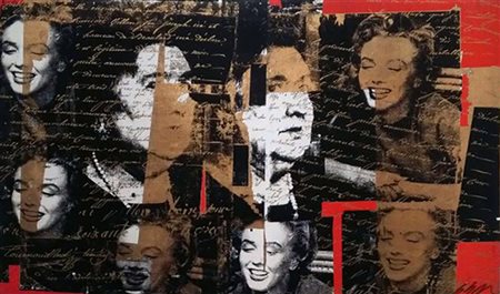 GIULIANO GRITTINI Ultimo atti d’amore tecnica mista su tela cm. 100x100,...