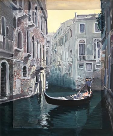 FRANCESCO SICLARI Venezia, bellezza e incanto, 2017 olio su tela cm. 60x50,...