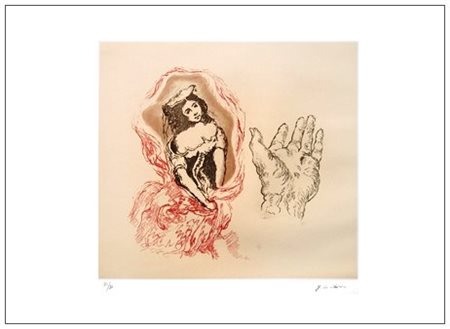 GIORGIO DE CHIRICO 1888 – 1978 Composizione romantica 1972 Incisione a...