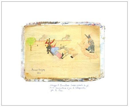 FRANCO CAMPANA 1932 Omaggio a Marmittone 2010 Acrilico e t.m. su tela...