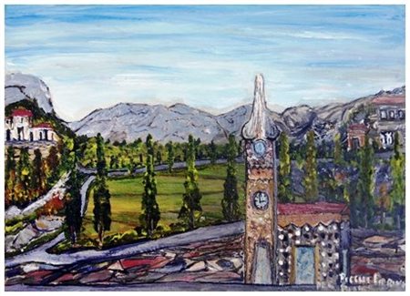 PIERINO PICCHI 1918 – 2005 Senza titolo Olio su tela 25 x 35. Firma + scritta...