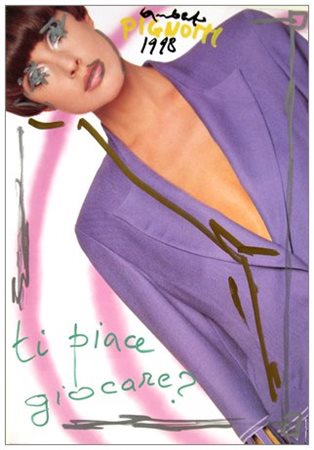 LAMBERTO PIGNOTTI 1926 Ti piace giocare? 1998 T.m. su carta 33,5 x 23. Firma...