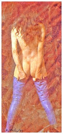 MIMMO ROTELLA 1918 – 2006 Exhibition 1973 Effaçage su carta accoppiata a...