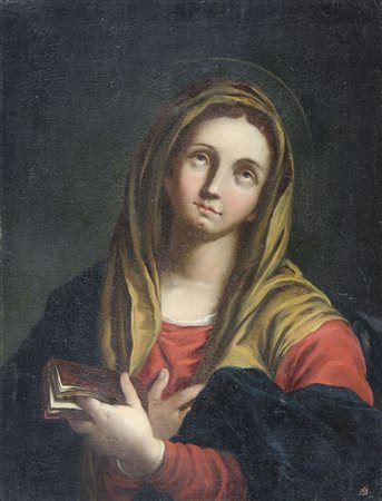 Maestro della fine del XVIII secolo "Madonna" cm. 62x47 - olio su tela foderata