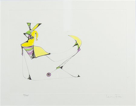 Leonor Fini Buenos Aires 1908-Parigi 1996 "Le temps de la mue" cm. 28x38 -...