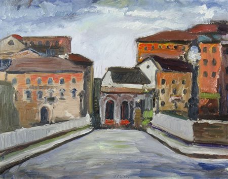 Federico Righi Trieste 1908-1987 "Paesaggio" cm. 36x46 - olio su cartone...