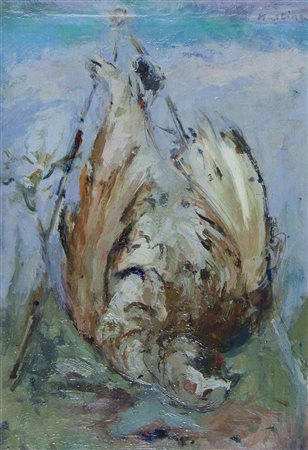 Piero Martina 1912-1982 "Natura morta" cm. 46x32 - olio su masonite Firmato...