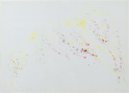 Anton Zoran Music Gorizia 1909-2005 "Fiori a Cortina" (1964) cm. 25x34 -...