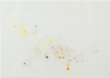 Anton Zoran Music Gorizia 1909-2005 "Cortina" cm. 25x35 - matite colorate...