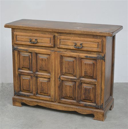Credenza con fronte a due cassetti e due ante squadrate (cm 100x78x35)