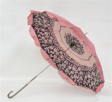 Ombrello con manico in metallo 1940 circa