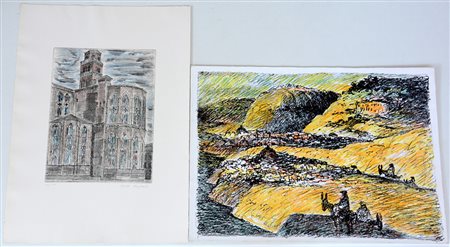 Fiume, Benfante Lotto composto da due stampe, misure e tirature diverse