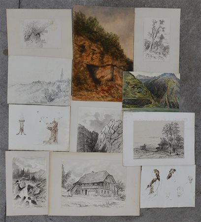 Giuseppe Puricelli Guerra (Gallarate 1832-Casirate D'Adda 1894)Cartelletta...