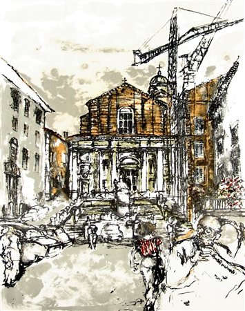 Walter Piacesi 1929, Ascoli Piceno (Ap) - [Italia] A Piazza del Papa...