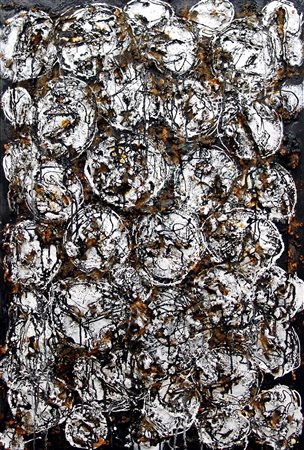 Paola Romano 1951, Monterotondo (Rm) - [Italia] Fortuna tecnica mista su tela...