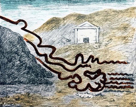 Giorgio De Chirico 1888, Volo (Grecia) - 1978, Roma (Rm) - [Italia] Il fiume...