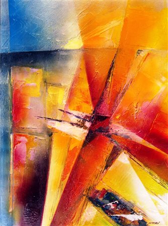 Mauro Capitani 1949, San Giovanni Valdarno (Ar) - [Italia] Luci sacre olio su...