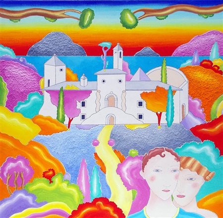 Luca Alinari 1943, Firenze (Fi) - [Italia] senza titolo olio su tavola 50x50...