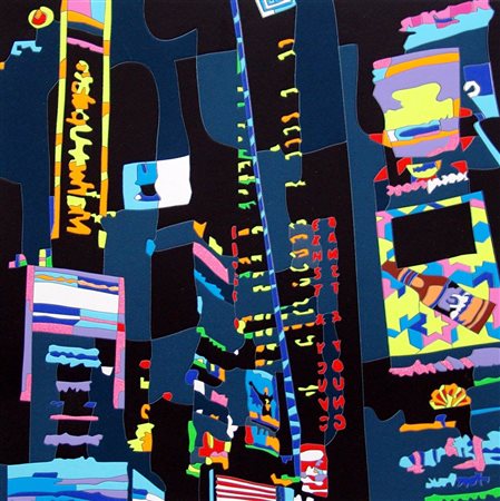 Ugo Nespolo 1941, Mosso (Bi) -[Italia] senza titolo serigrafia 50x50 cm es....