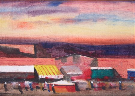 Salvatore Magazzini 1955, Pistoia (Pt) - [Italia] Marrakech olio su tavola...