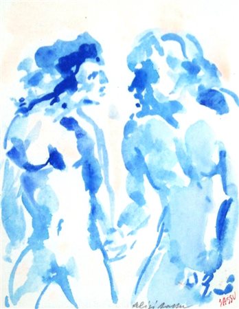 Aligi Sassu 1912, Milano (Mi) - 2000, Pollença (Spagna) - [Italia] Adamo ed...