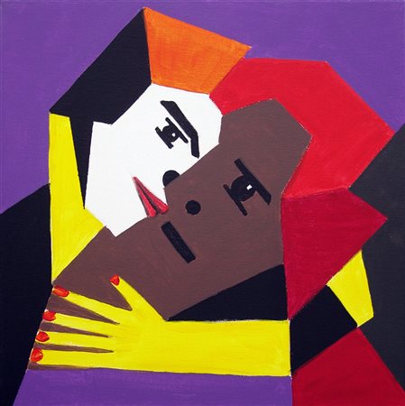 Raphael 1952, Sesto Campano (Is) - [Italia] L'abbraccio acrilico su tela...