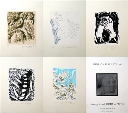 Pericle Fazzini 1913, Grottammare (Ap) - 1987, Roma (Rm) - [Italia] Disegni...