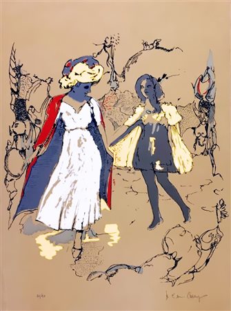 Bruno Emiro Callegari 1944, Lucca (Lu) - [Italia] senza titolo litografia...