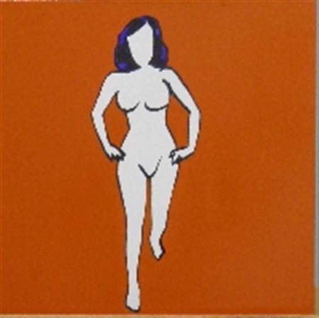 LODOLA MARCO DORNO 1955 SENZA TITOLO TECNICA MISTA SU TELA cm 50 x 50 x 4...