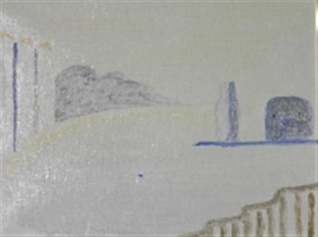 GUIDI VIRGILIO ROMA 1891 VENEZIA 1984 BACINO S.MARCO, 1976 OLIO SU TELA cm 30...