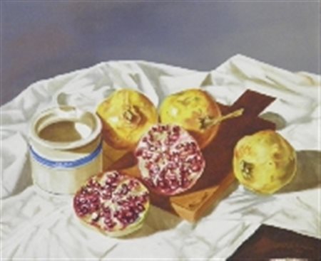 BALBONI GIORGIO 1940 SENZA TITOLO, 1996 OLIO SU TELA cm 50 x 60,5 Firma e...