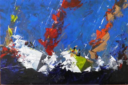 TORALDO FRANCESCO CATANZARO 1974 MASCALZONE, 2007 ACRILICO SU TAVOLA cm 40 x...