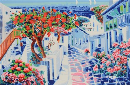 FACCINCANI ATHOS PESCHIERA 1951 L'IBISCUS E UN RACCONTO DI LUCE A MYKONOS...