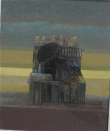 PICKING JOHN LANCASHIRE 1939 OLD STRUCTURE, 1988 OLIO SU TELA cm 50 x 60...