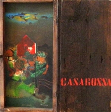 BACOSI MANLIO Perugia 1921 Perugia 1998 FINESTRA OLIO SU TAVOLA cm 73 x 37,5...