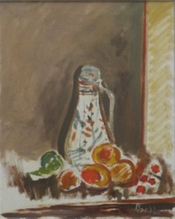 BREDDO GASTONE PADOVA 1915 FIRENZE 1991 BRICCO, 1991 OLIO SU TAVOLA cm 50 x...