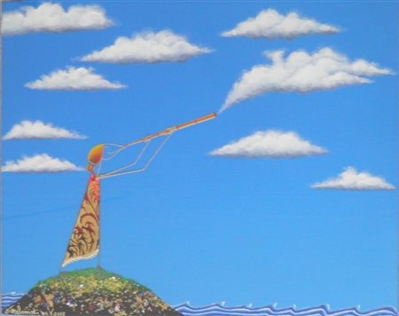 MELONISKI . VILLACIDRO 1943 LA FABBRICANTE DI NUVOLE, 2007 TECNICA MISTA SU...