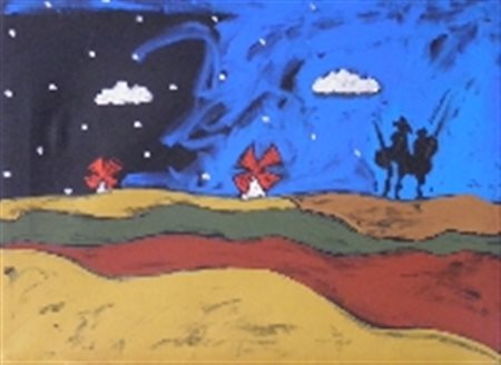 FESTA TANO ROMA 1938 ROMA 1988 SENZA TITOLO, 1987 ACRILICO SU TELA cm 60 x 80...