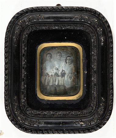 ANONIMO (-) ritratto di fanciulle seconda meta' dell'800 raro dagherrotipo...