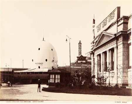 ALFRED NOACK (1833-1896) Genova, esposizione Italo-Americana Genova, Palazzo...